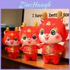 Dragon Year Good Luck Plush Doll Soft And Huggable Red Multiple Sizes
