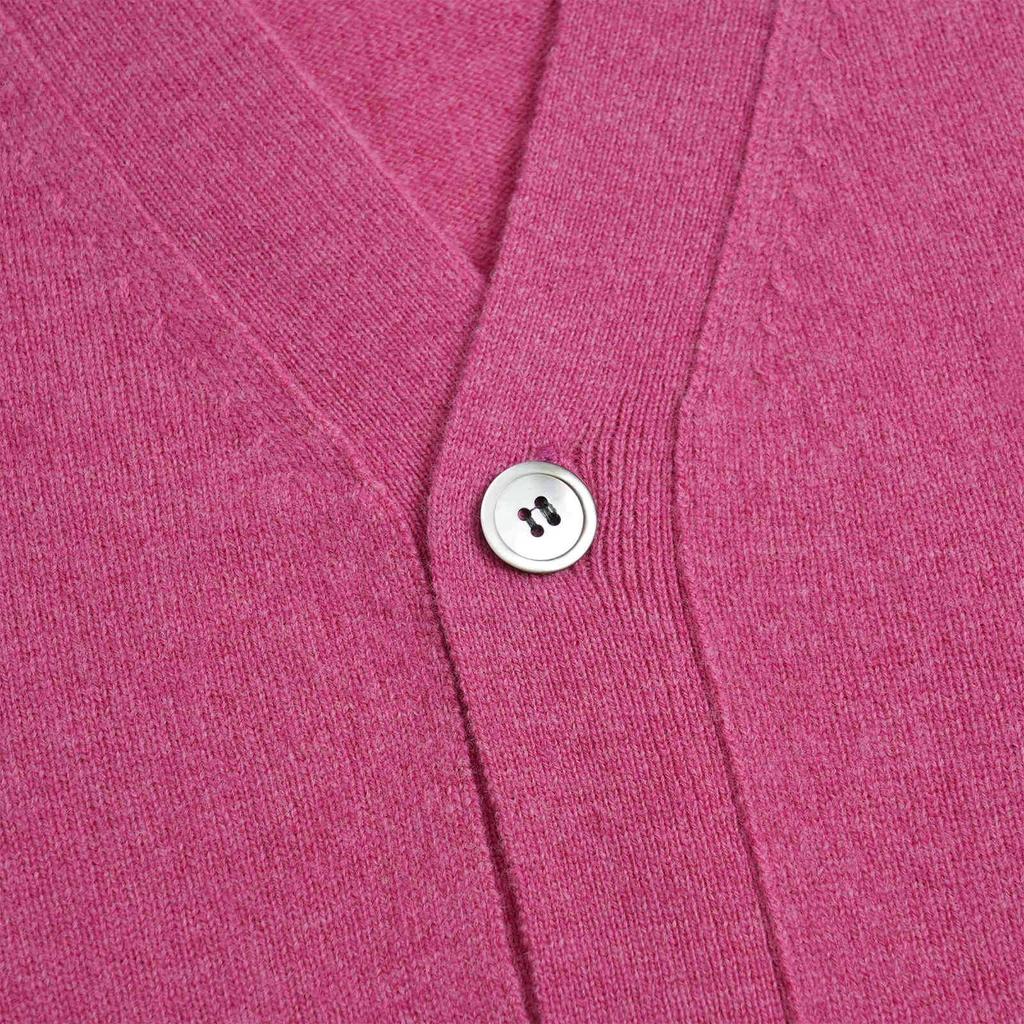 CDG Kawakubo Herz V-Ausschnitt Woll-Cardigan - Japanischer Stil PLAY Strickpullover