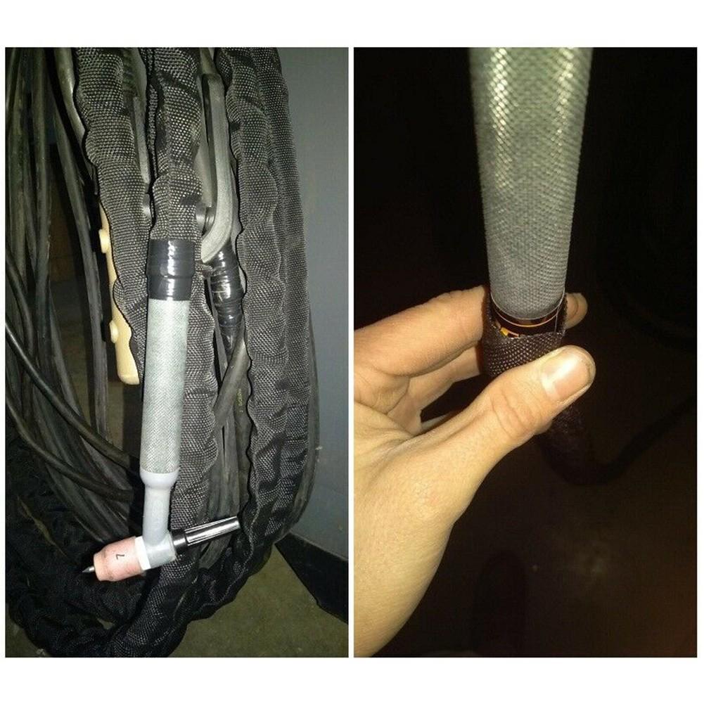 Manșon de protecție din nailon de 25 ft Capac pentru cablul de sudură Tig Torță Furtun hidraulic