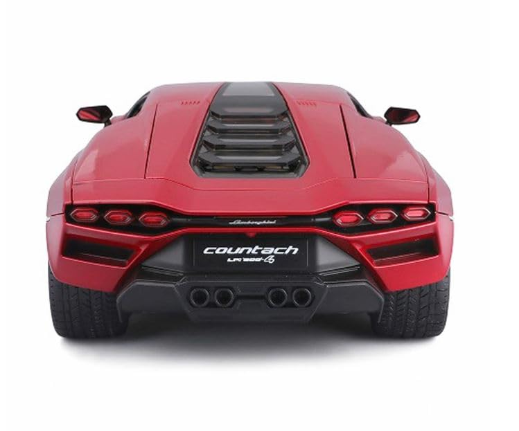 Maisto Lamborghini Countach LPI800-4 Red 1/18 Scale Special Edition Model with Display Base, Openable Doors, and Working Suspension