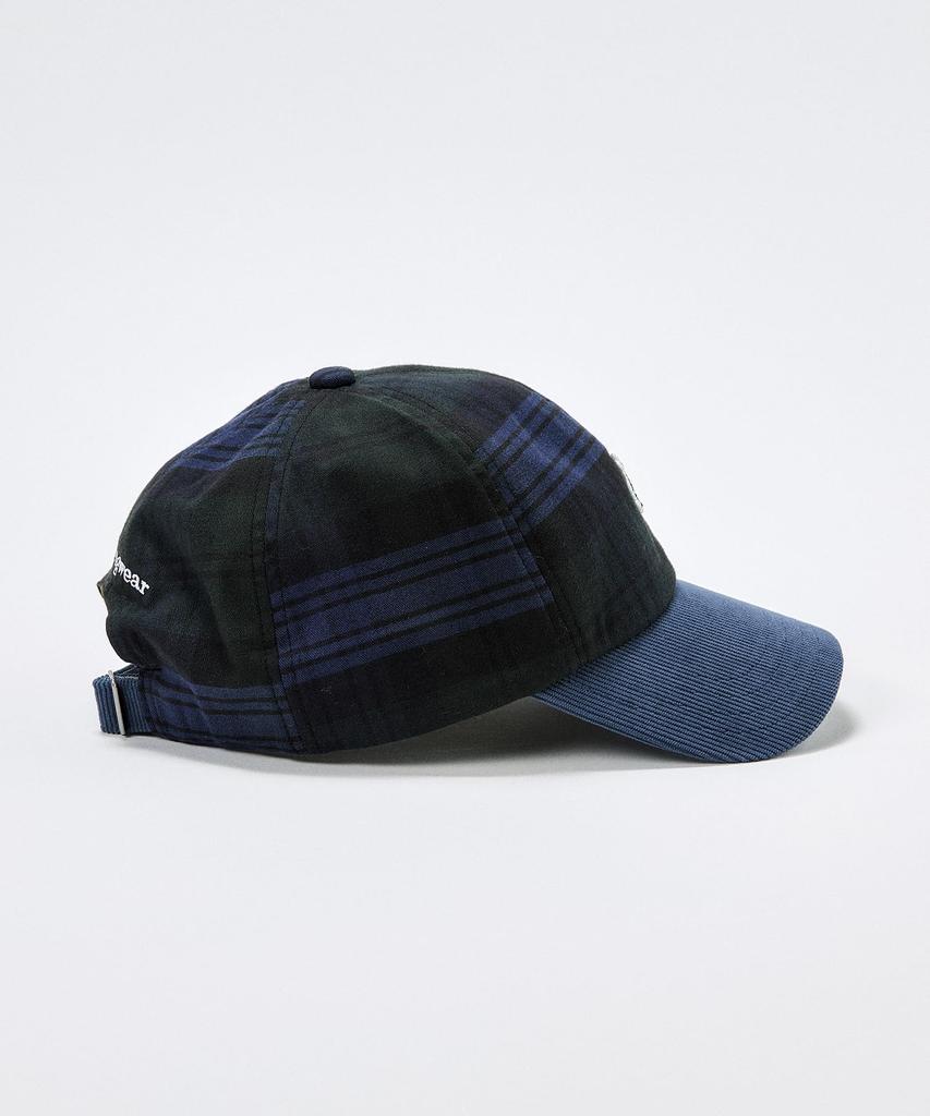 [Munsingwear] Cap Kinloch Anderson Check Pattern Baseball Cap Stylish Golf MG4FCP03U NVGR (Navy x Green)