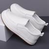Soft leather foot cover men's shoes soft sole trend versatile daily casual leather shoes board shoes