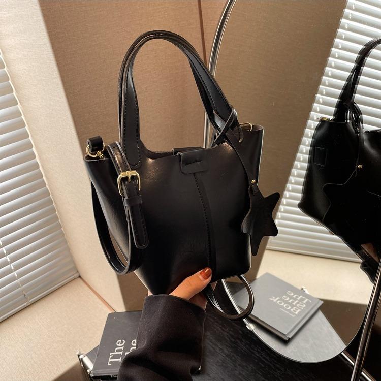 

Премиальная сумка 2024 года, новая популярная модная ретро-сумка Майяра, сумка через плечо, сумка-ведро чёрный