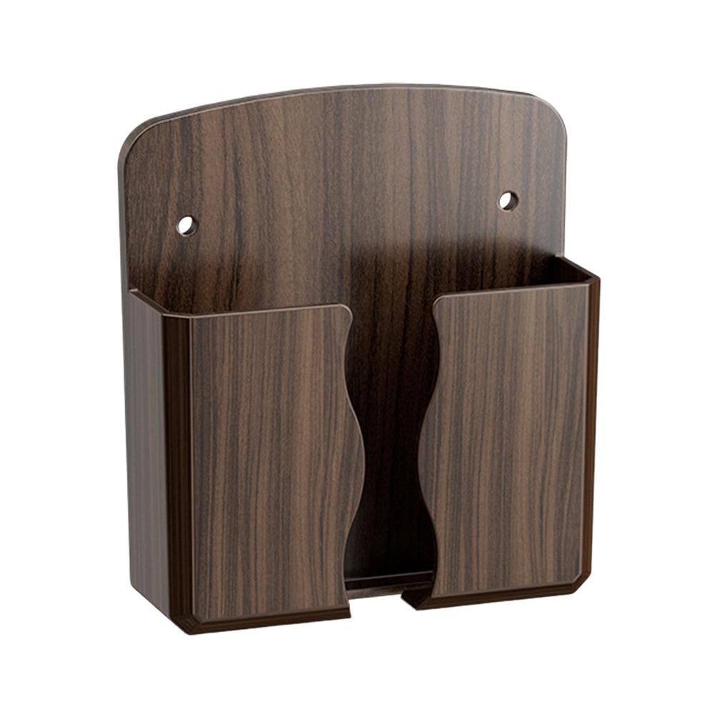 Remote Controller Holder TV Remote Control Storage Box Mobile Phone Charger Storage Rack Wall Shelf Mount Stand