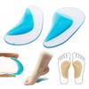 1 Pair Arch Support Insoles Correct Position Shoe Insoles Breathable Skin-Friendly Adhesive Foot Pads for Plantar Fasciitis Flat Feet Relief