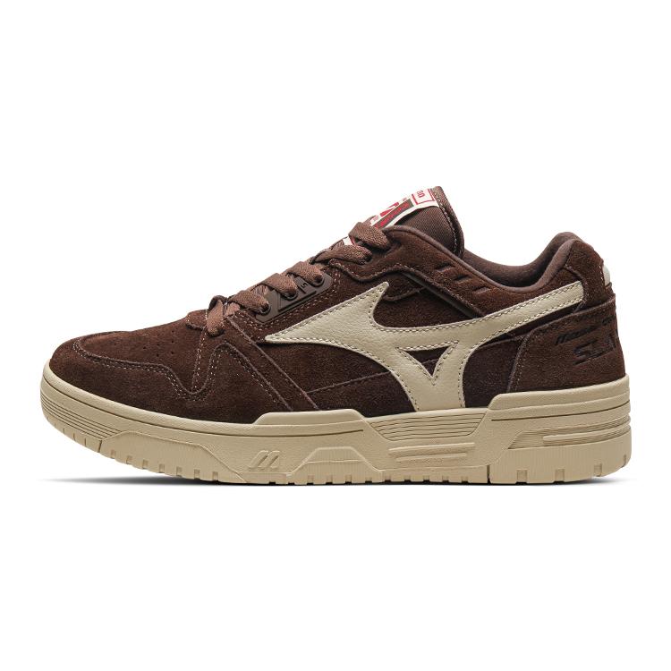Mizuno Trendy Comfortable Non-Slip Wear-Resistant Low-Top Casual Shoes Unisex Casual Shoes Dark-Brown D1GH241401
