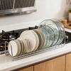 Stainless Steel Thick-walled Draining Bowl And Plate Rack, Kitchen Dish Storage Rack, Household Tableware Storage Stand