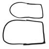2PCS Front Door Weatherstrip Seal Waterproof Windproof Rubber 55395274AW for Wrangler JK 2007 To