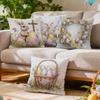 Easter Spring Flower Decoration Cushions Pillowcase Polyester Cushion Cover Throw Pillow Pillowcover Home Car Sofa Decor