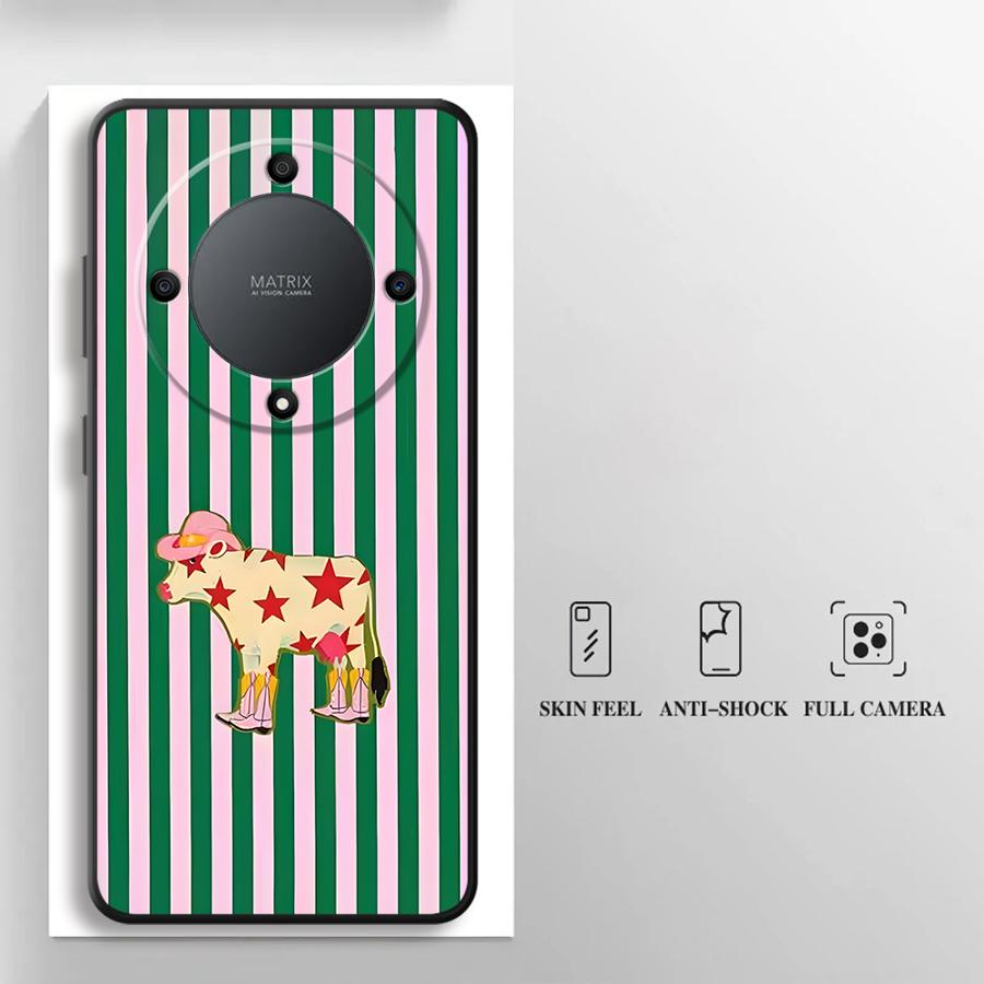Creative Cartoon Animals Funda Phone Cover Case for Honor X5b X9a 90 Magic5Lite X7 8X X6 X8 70 200 400 Lite