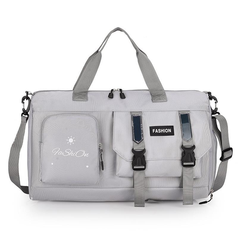 Simple and Casual Outing Large Capacity Portable Travel Bag Dry and Wet Separation Sports Gym Bag Can Be Used To Pull Rod and Shoe Bin