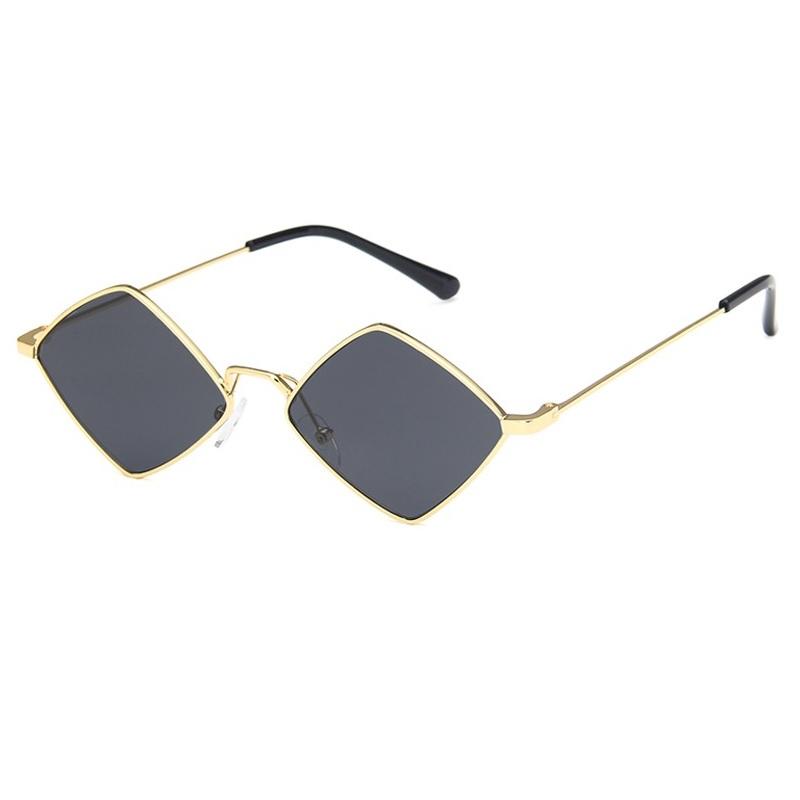 

Trend Polygon Sunglasses Women Irregular Rhombus Vintage Alloy Small Frame Sun Glasses Men Shades Retro Sunglass Ladies Eyewear as shown
