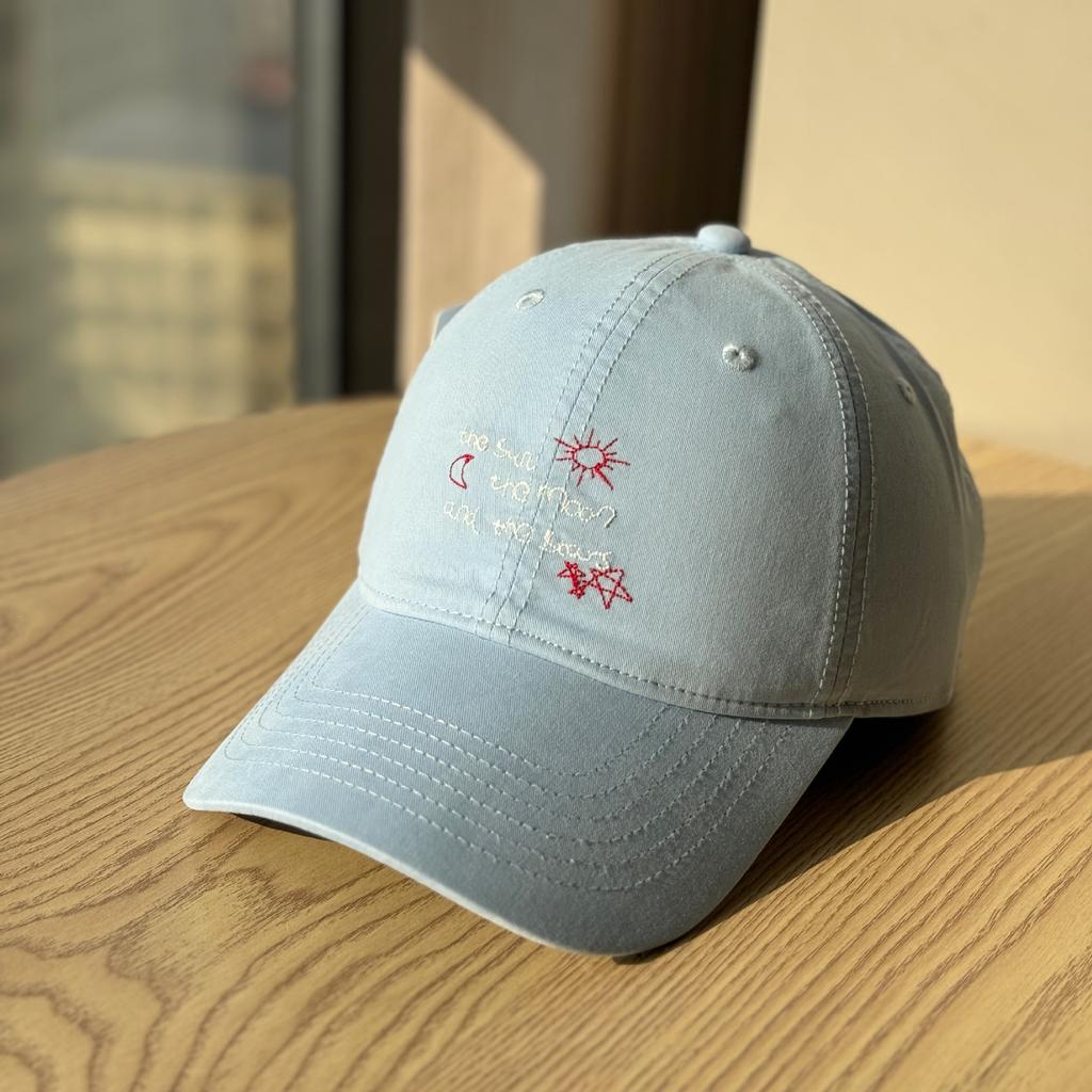 New style cute cartoon embroidered baseball cap for women, fresh and versatile, makes the face look smaller, provides sun protection, soft top