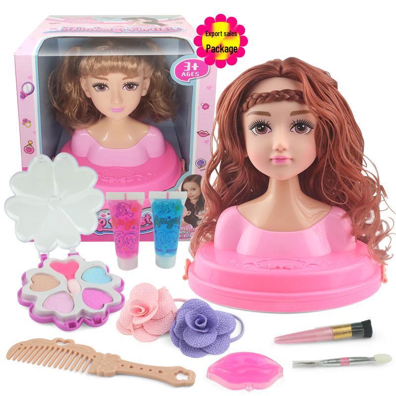 Hair Styling Barbie Doll Set: Half-body Princess Makeup Toy for Girls