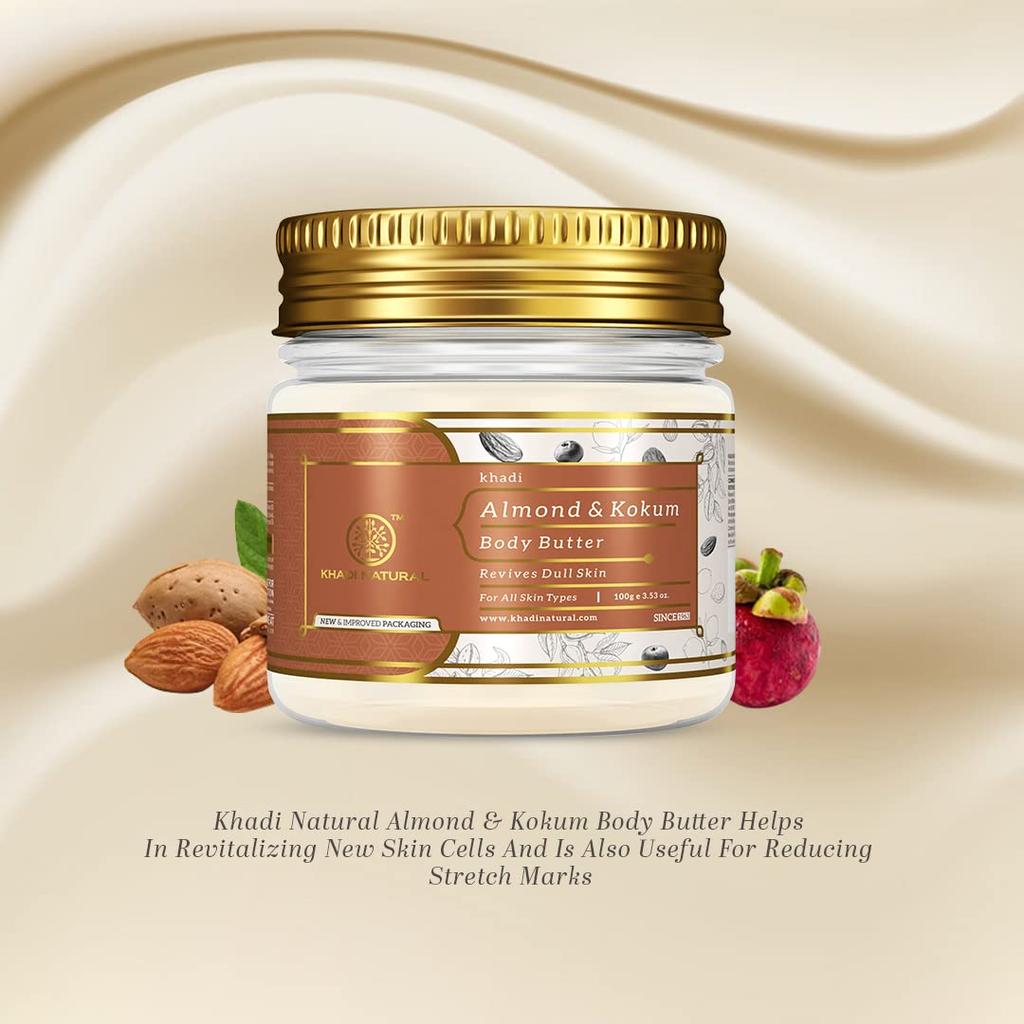 KHADI NATURAL Almond & Kokum Body Butter, 100 g