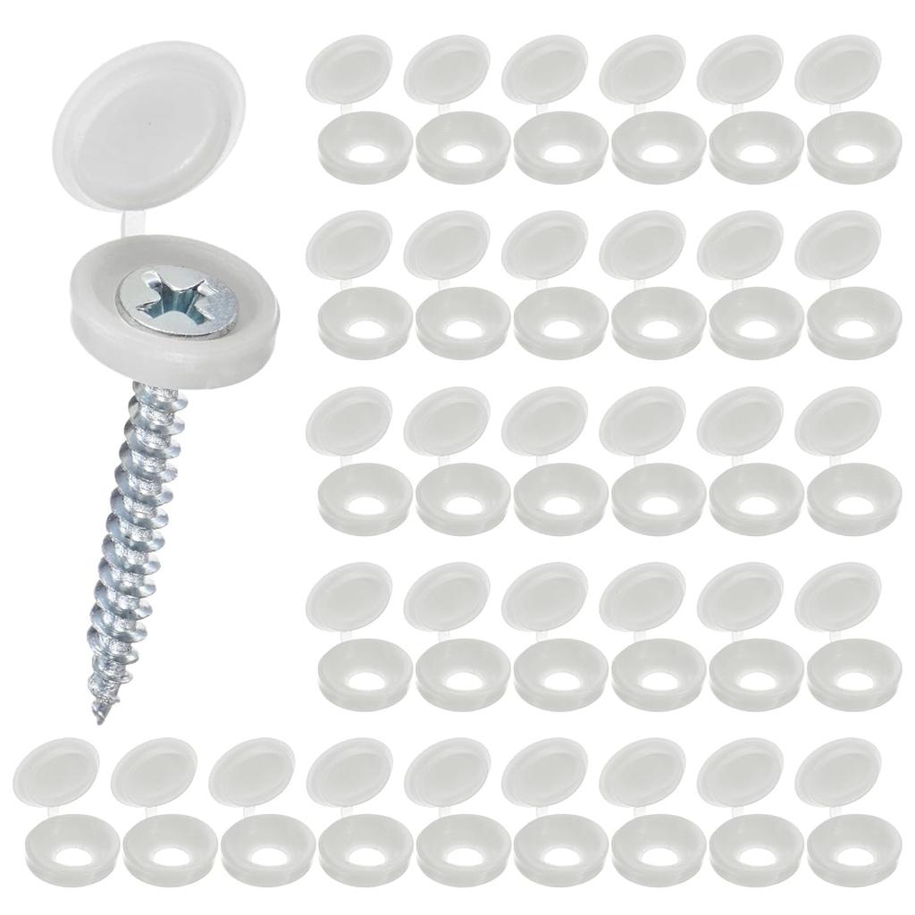 Plastic Nails Hinged Screw Caps Protective Self-tapping Screws Decorative Cover Furniture Hardware Nuts Bolts Folding Cap