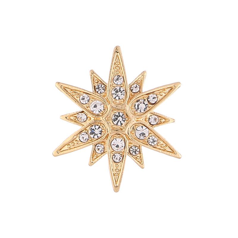 

Каскадная ретро-шестигранная брошь, маленькая, мужские и женские костюмы, костюмы, корсажи, атмосферные пуговицы, булавки, аксессуары золотой