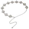 French Little Flavor Pearl Camellia Metal Decorative Waist Chain Women's Dress Sweet Accessories High-end Bands