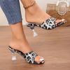 Fashion Flower Print High Heels Sandals for Women Brand Design Thin Heeled Pumps Woman Plus Size 42 Slip on Pointed Toe Party Shoes