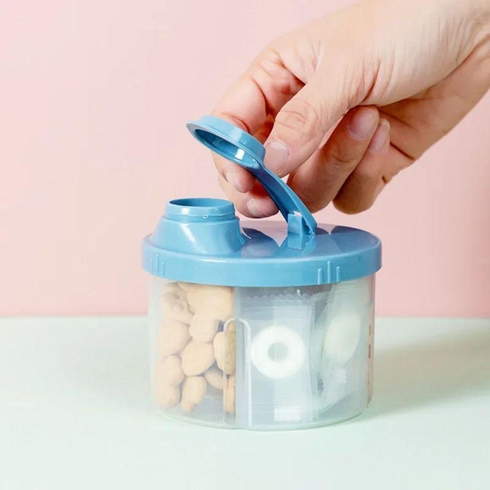 Portable Infant Milk Powder Box 4 Grids Newborn Milk Powder Container  Outdoor
