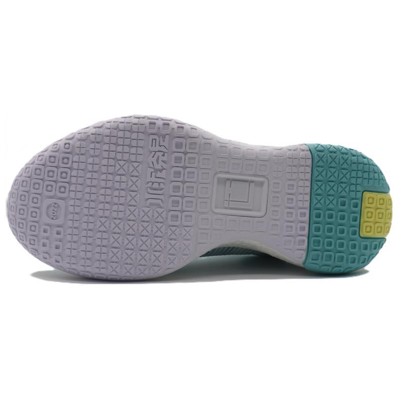 Anta Shock Absorbers Slip Resistant Abrasion Resistant Mid top Basketball Shoes Men's Blue White Sneakers 112241112-3