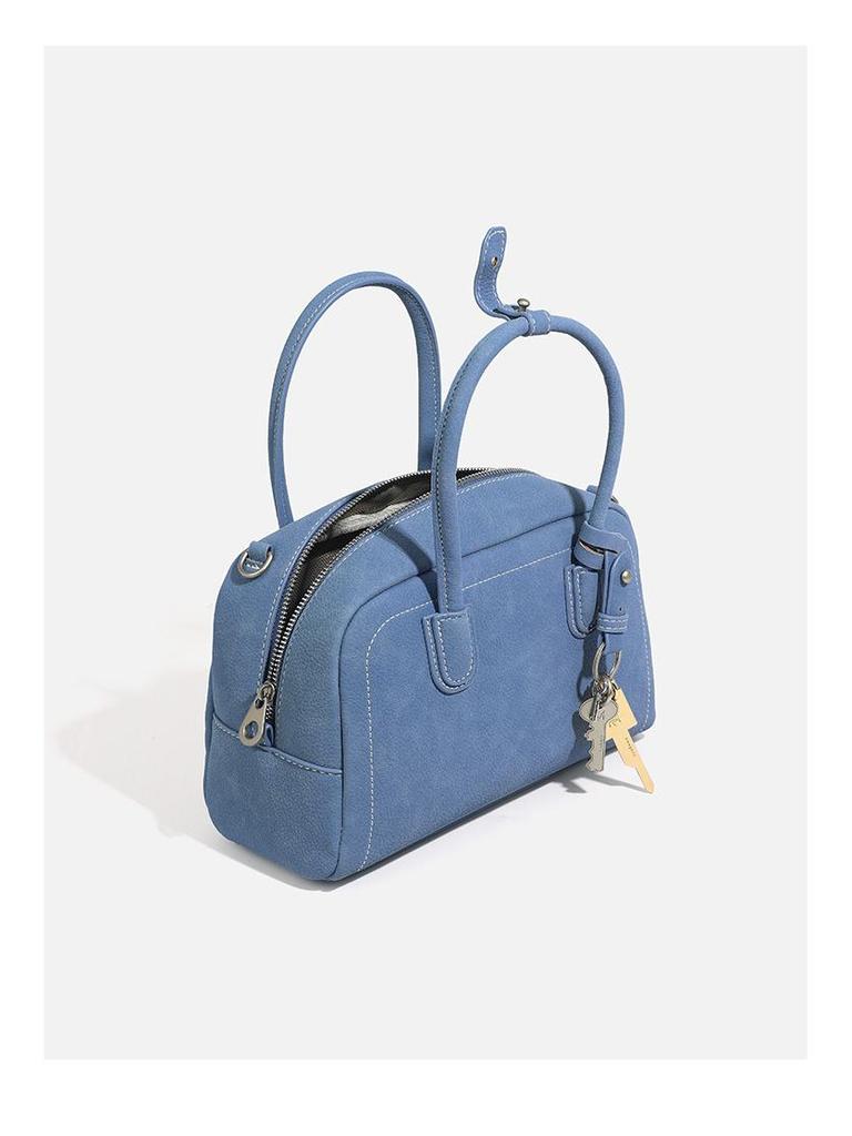 CASHY Leather Boston Handbag: Women's Vintage Commute Crossbody Bag