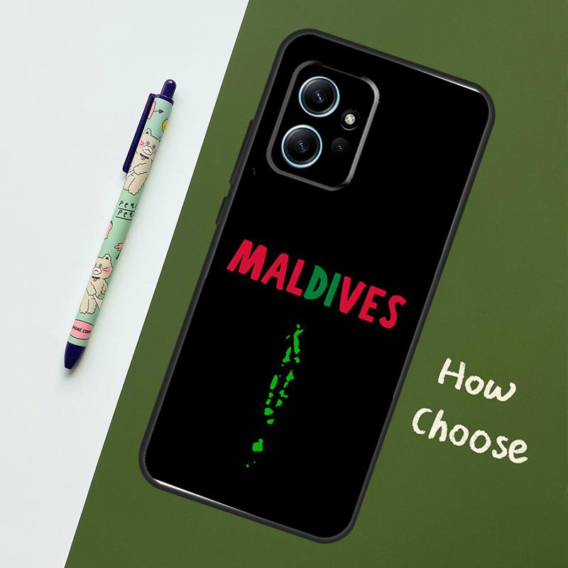 Maldives Passport For Xiaomi Redmi Note 12S 11S 10S 9S Note 12 8 9 10 11 Pro Phone Case For Redmi 12 9 C 10C