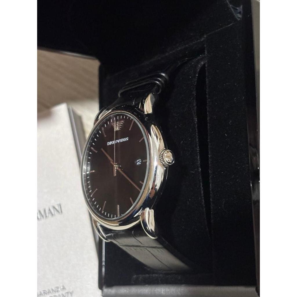 Used EMPORIO ARMANI black analog watch