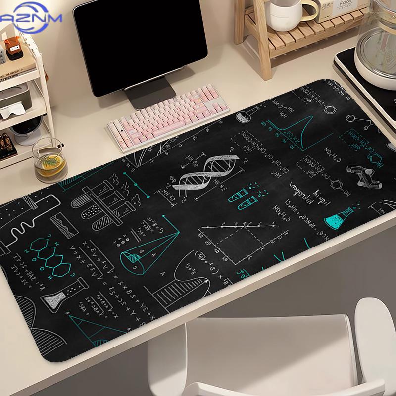 Mouse Pad Geometric Science Math Formula Extended Mouse Mat Computer Keyboard Pad Desk Mat With NonSlip Base And Stitched Edge