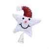 Holiday Iron Snowman Star Tree Toppers Decorative Piece Warm Light Feature