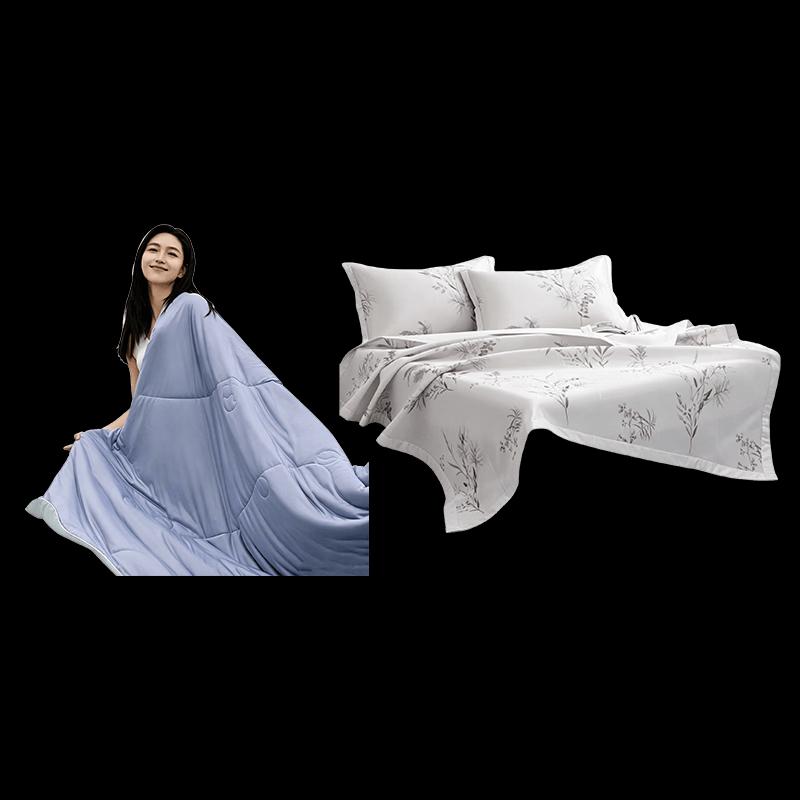 Mercury Home Textiles Ice Cream Quilt & Cooling Mat Set