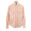 RRL Check Pattern Long Sleeve Western York Button Down Shirt XS Pink Men's Used