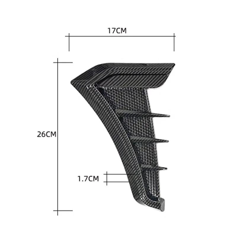 2Pcs Car Side Fender Vent Cover Exterior Accessory Sticker for Jeep Renegade Wrangler JK Grand Cherokee Compass Patriot Liberty ALW1