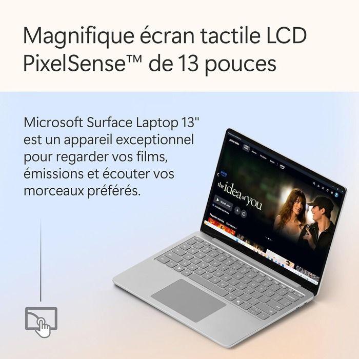Portátil Microsoft Surface Laptop 13" Pantalla Táctil Copilot+PC Snapdragon® X Plus 16 GB RAM 256 GB SSD Platino