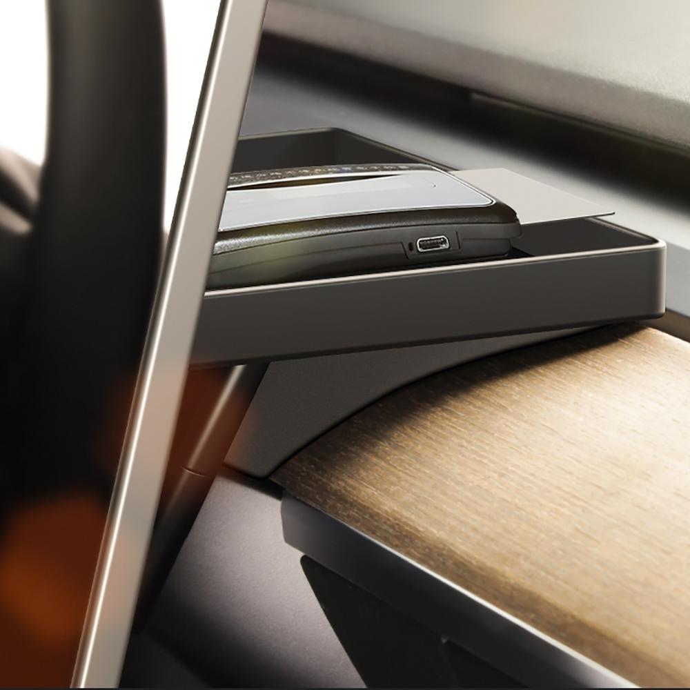 Car Hidden Storage Organizer Magnetic Hidden Storage Tray For Tesla Model 3 Y