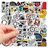 10/30/60pcs Cool Mountain Road Bike Graffiti Stickers Cartoon Riding Inspirational Sticker Motorcycle Helmet Phone Decals Decor