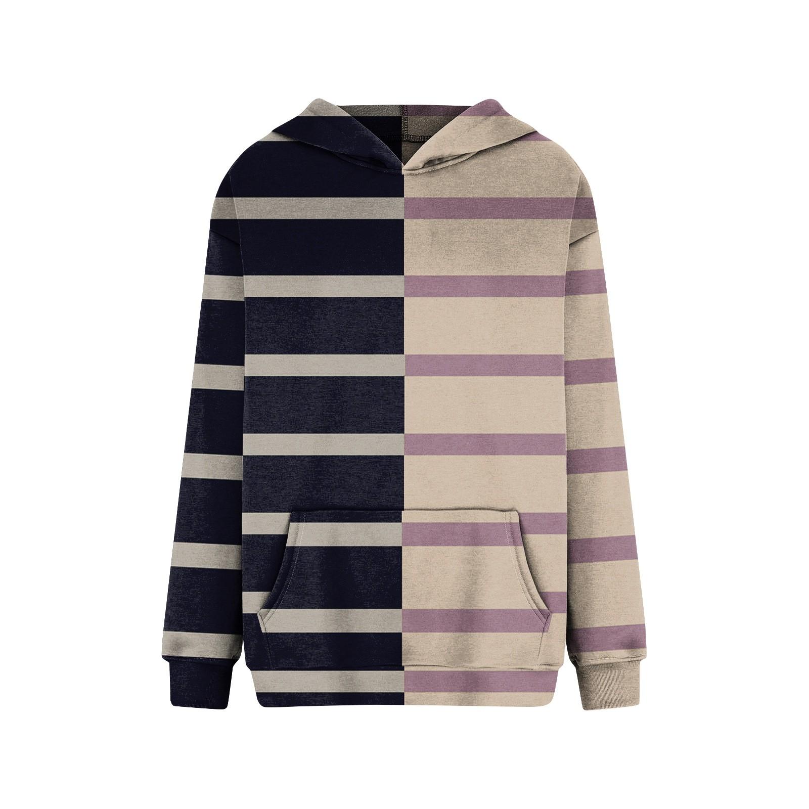 Женские толстовки с капюшоном большого размера с длинным рукавом с принтом — фото 3