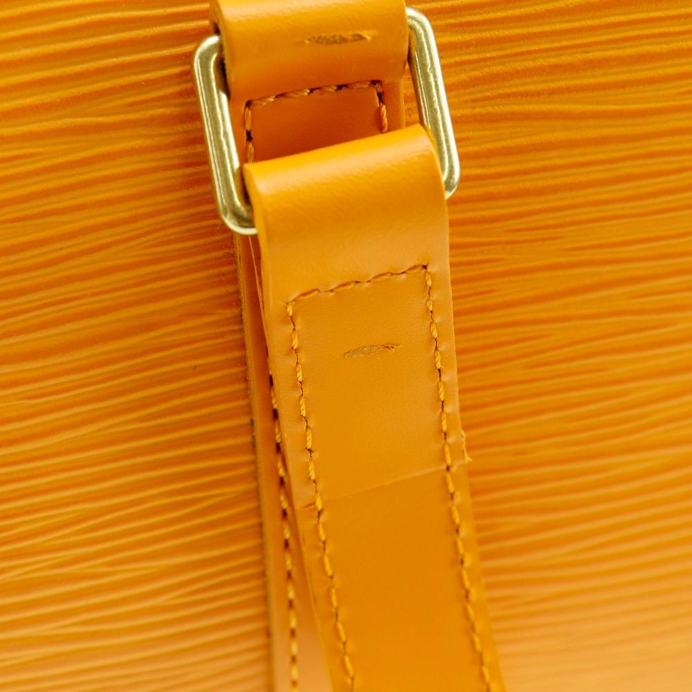 Louis Vuitton Soufflot Handbag M5222H Mandarin Orange Epi Leather Women Used