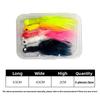 Colorful Feather Handmade Fly Tying Hook Micro Lure Bait0.9g1.7g3.5gSpecial Fake Bait for Bass with Upturned Mouth