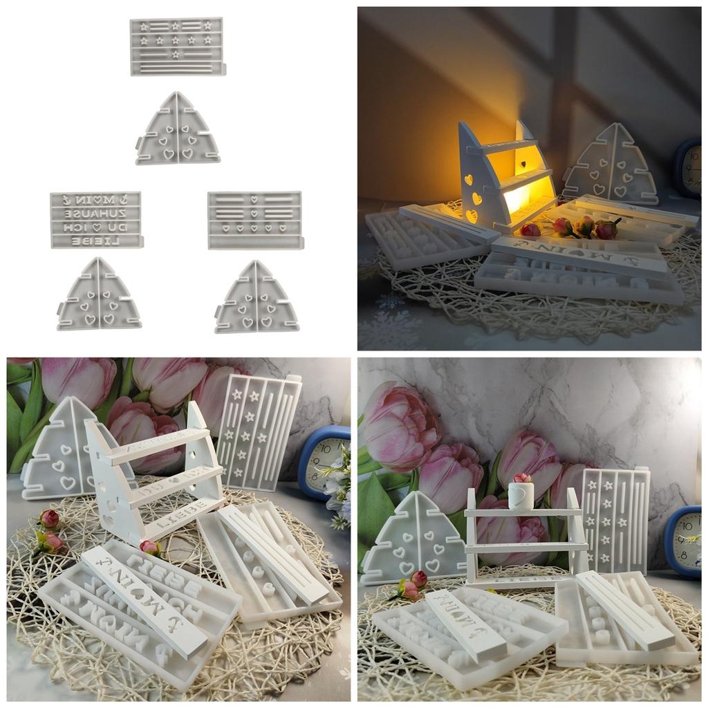 Storage Rack Silicone Moulds Epoxy Resin Moulds Crafting Molds Multi Layer Shelf Molds Silicone Texture for Crafting