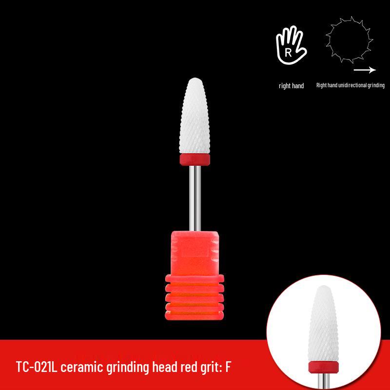 Single Bullet-Shaped Ceramic Nail Grinding Head 2.35
