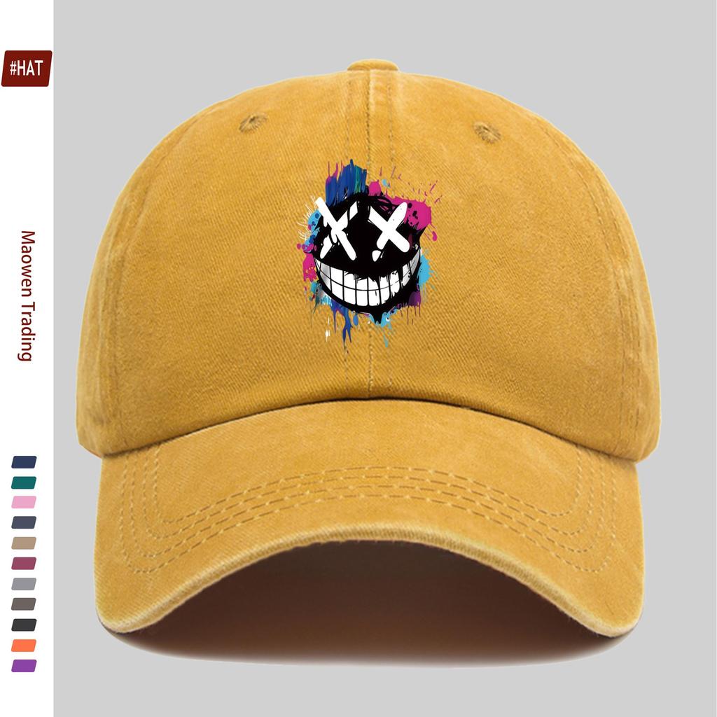 pc Fashion Splatter Print Baseball Cap Summer New Elegant WomenS Printed Design Casual Hat Truck Driver Comfortable Lightwei