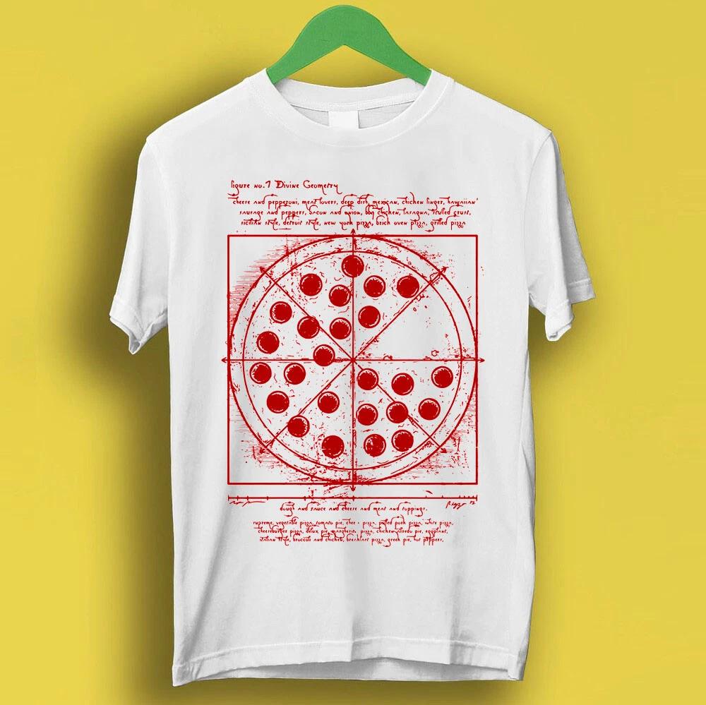 Vitruvian Pizza Leonardo da Vinci Spider Tom Movie Meme Shirt Tee T Shirt P2523