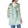 Dames Print Onregelmatige Driekwartmouw Vest Met Zak Jas