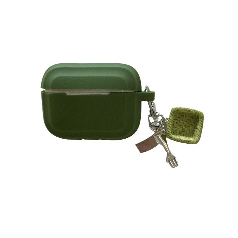 ins solid color one-piece suitable for AirPods 1 generation protective case simple second generation 1 generation pro1 apple bluetooth headset case