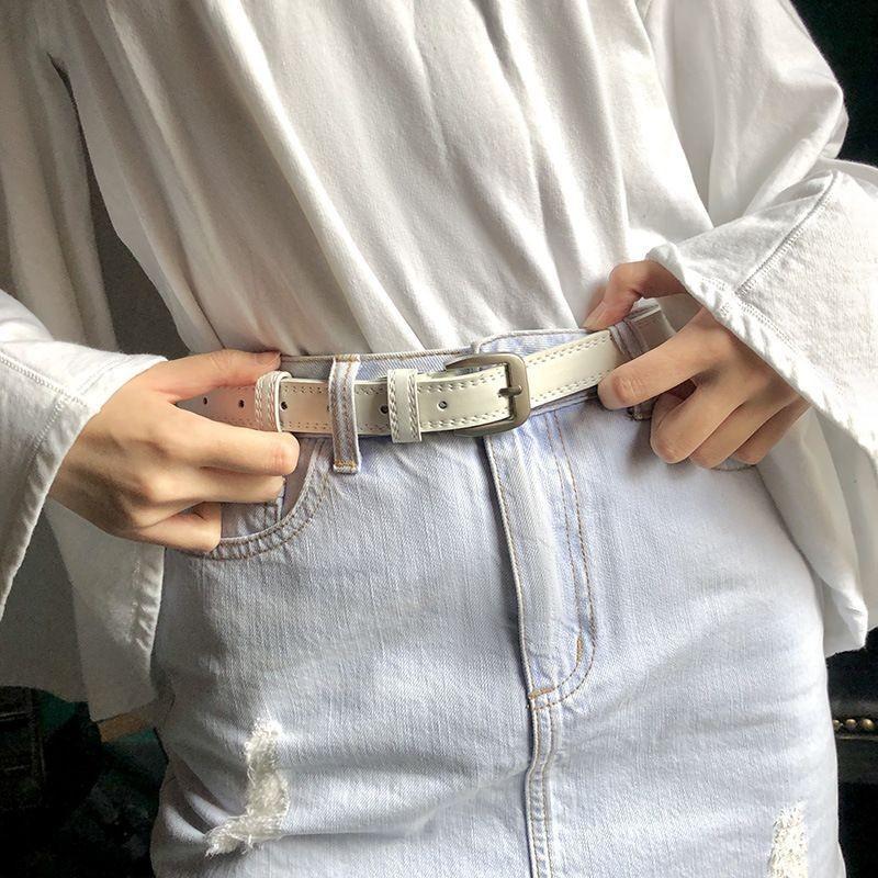 Trendy Korean Casual Women's Pin Buckle Belt Versatile For Dresses And Pants