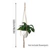 Vintage Macrame Hanging Baskets Cotton Handmade Flowerpot Net Plant Hanger Holder Basket Garden Home Planter Wall Decor