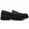Edwin Waterproof Loafers with PU and Size Men's Slip-On Leather, Double-Grip Soles, Lace-Free Design, 28.0 (EDM4103 BLACK)