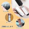 Coolooda Folding Brush with Lightweight Comb with Handy for Commuting To Going Out Mirror, Comb, Mirror, Women's, Anti-Static Brush, Brush, Silver,