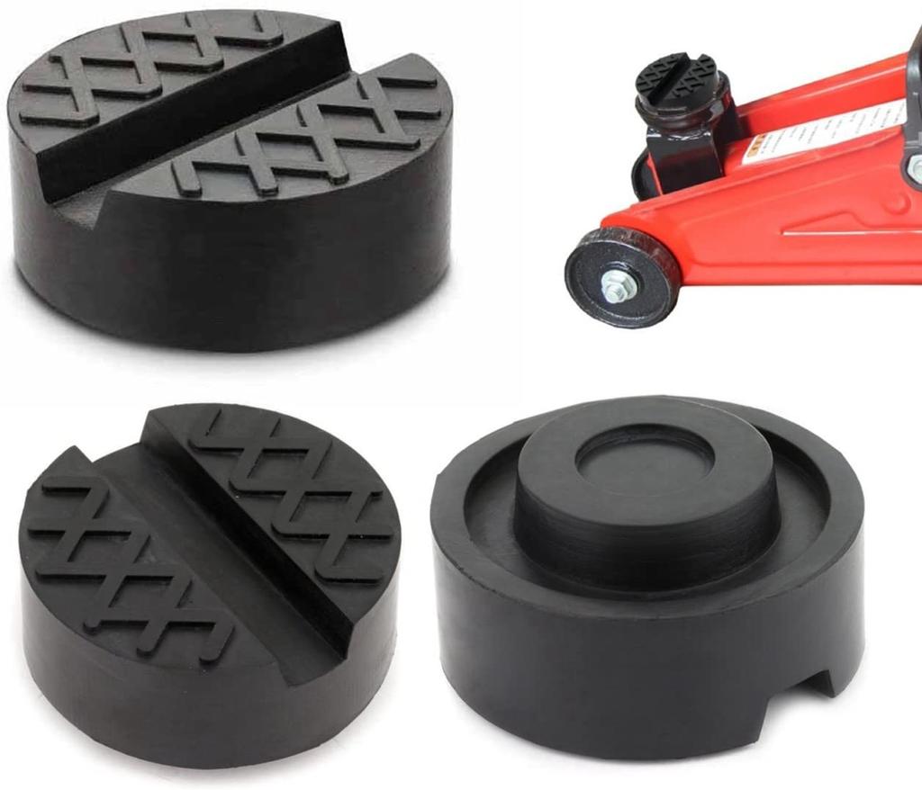 Universal Floor Slotted Car Jack Rubber Pad Pressure Resistant Jacking Tool Pinch Weld Side Lifting Disk For Lexus Subaru Fiat